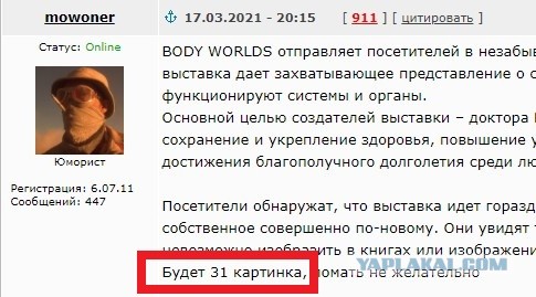 Посетил выставку Body Worlds на ВДНХ