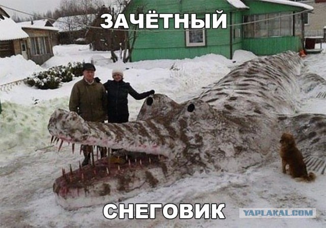 Снеговики, которых слепили очень креативные люди