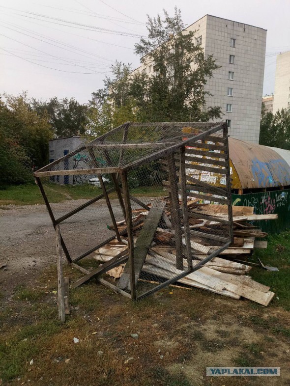 В Екатеринбурге закрасили голубятню с грехами Роскосмоса