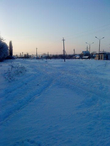 Снег и мороз в деревне