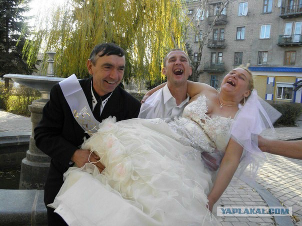 Забавные свадебные фото