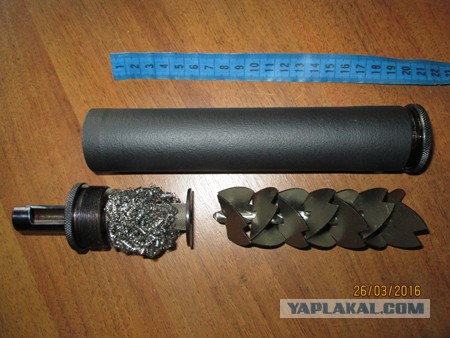 Пороховые газы в глушителе