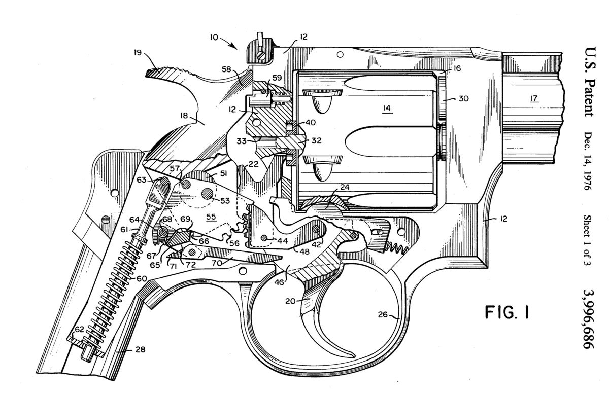 Схема револьвера. УСМ Нагана чертеж. УСМ револьвера. Ударно спусковой механизм револьвера чертеж. УСМ револьверов схема.