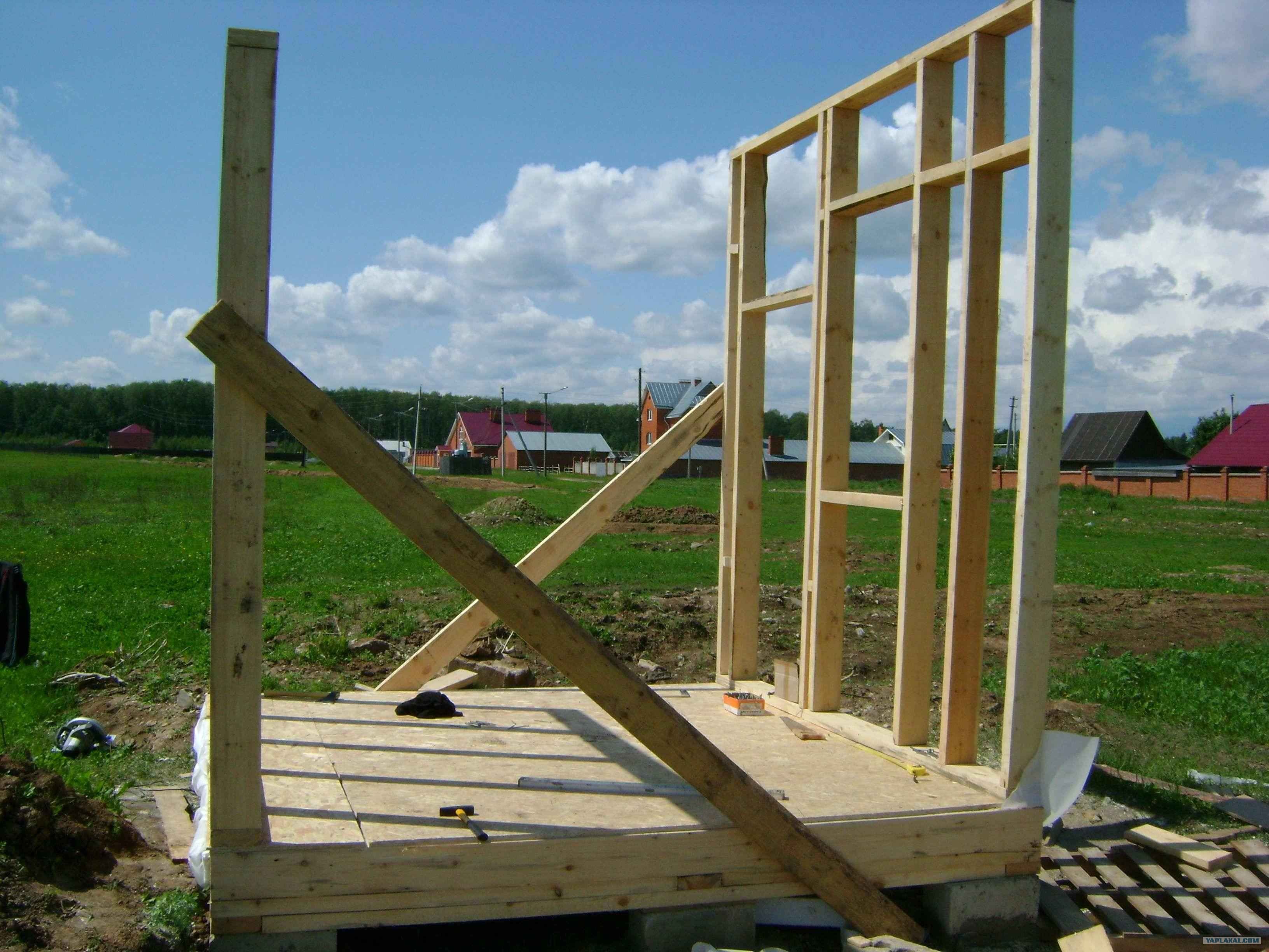 Бытовка из бруса 50х50 своими руками