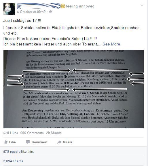 Немецкие школьники убирают за мигрантами