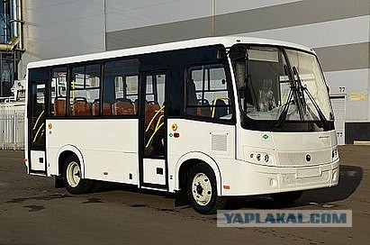 В Новосибирской области автобус застрял в луже
