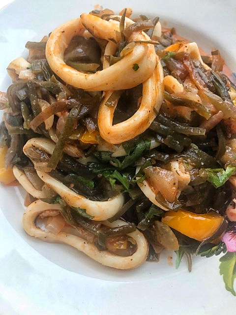 #ДРЯПнем! Или Кулинары поздравляют ЯП с ДР! Солянка из морской капусты с кальмаром