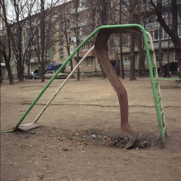 Горки нашего двора (14 фотографий)