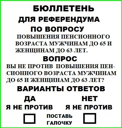 ЦИК принял документы о проведении референдума по пенсионной реформе