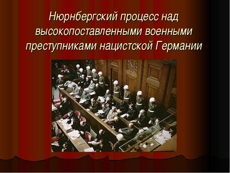 Процессы над нацистскими преступниками. Нюрнбергский трибунал. Нюрнбергский процесс над нацистскими преступниками. Нюрнбергский процесс над главными военными преступниками Германии.. Что такое Нюрнбергский процесс Нюрнбергский.