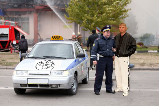Фотожаба: суровые будни ГИБДД