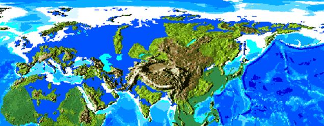 Карта глобального затопления земли