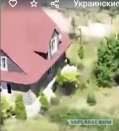 Украинские диверсанты решили спрятаться в доме