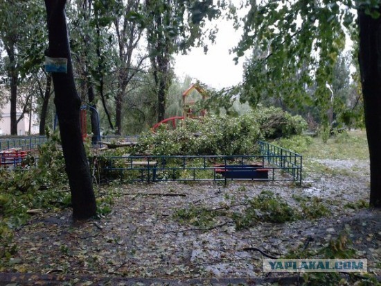 Ночной ураган в Днепропетровске, 24.09.2014.