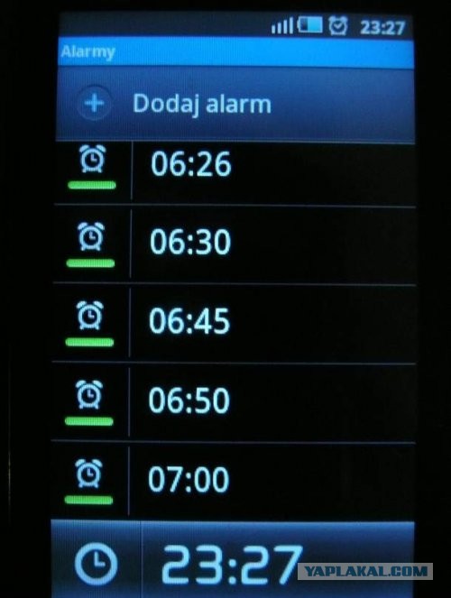 Один ли я так ставлю будильник?