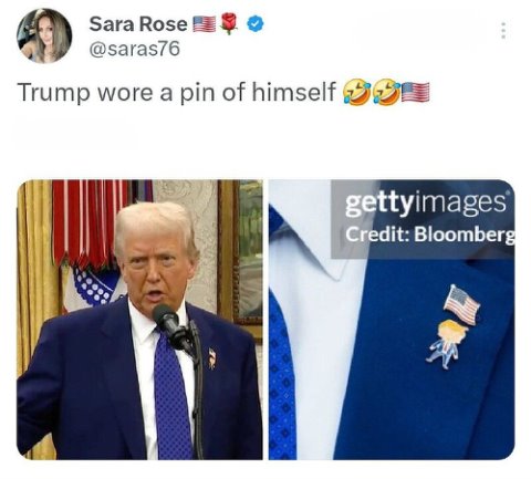 На пиджаке Трампа заметили необычный значок