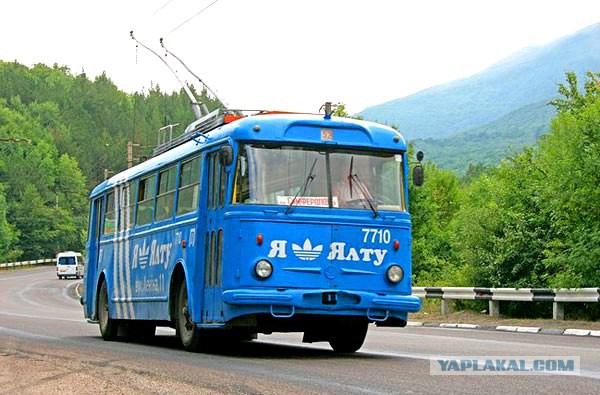 Крымские троллейбусы на самом длинном