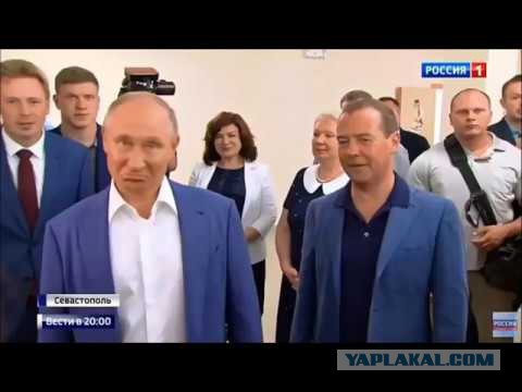 ​​Медведев в Астрахани приехал посмотреть на очистные сооружения и не вынес...
