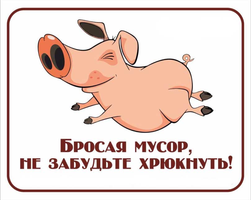 картинка не будь свиньей не бросай мусор того, подобная расцветка