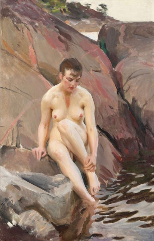 «На природе» Худ. Андерс Цорн. 1888 г.