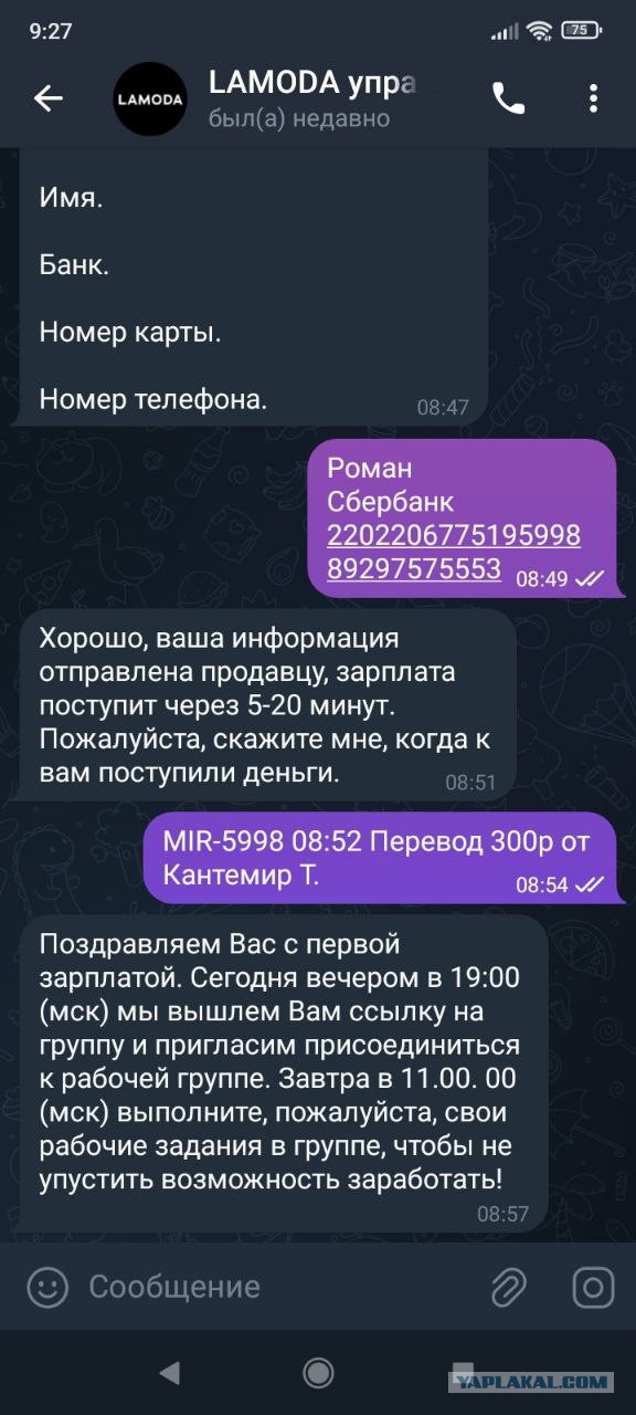 Как я кинул кидал