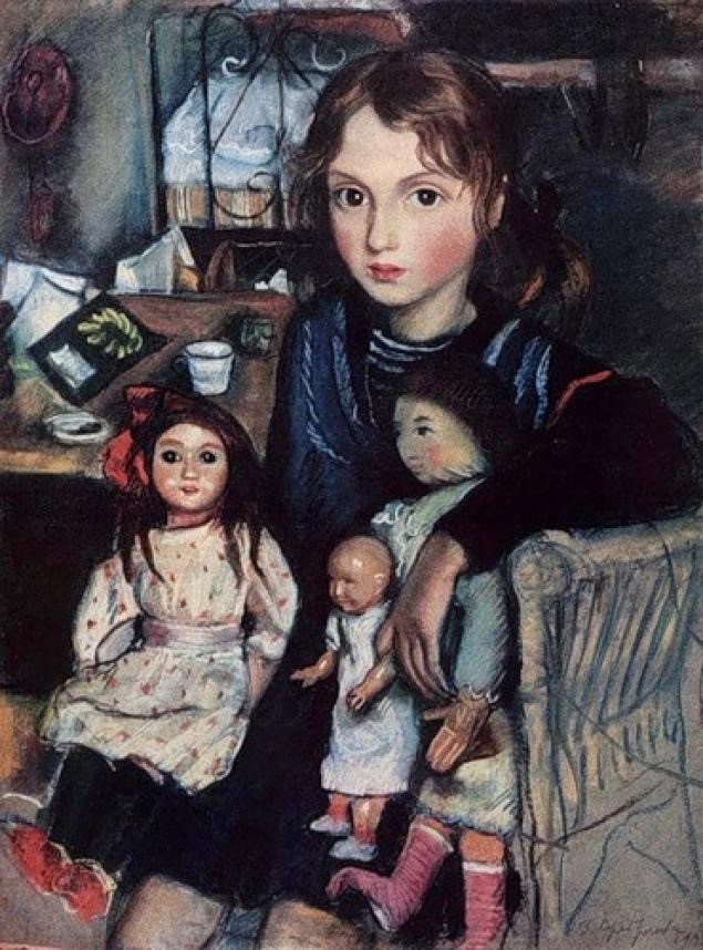 Живопись. Девочки и куклы