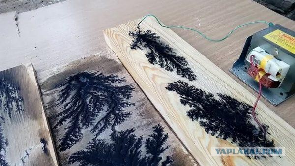 Создание красочного рисунка при помощи электричества