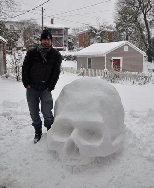 Бедный снежный "Йорик"