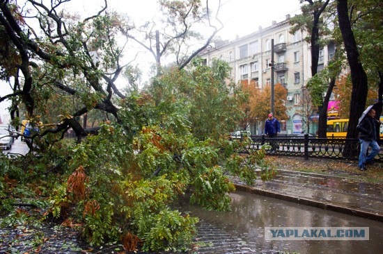 Ночной ураган в Днепропетровске, 24.09.2014.