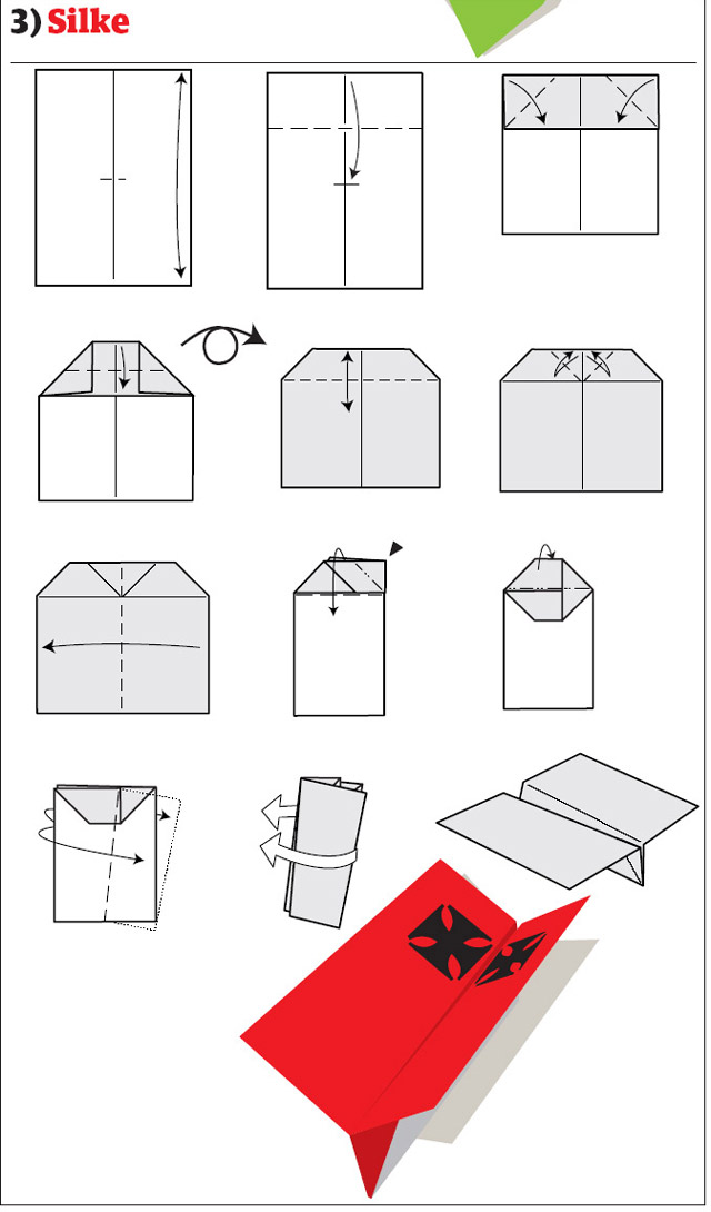 Самолетики из бумаги (12 принтов)