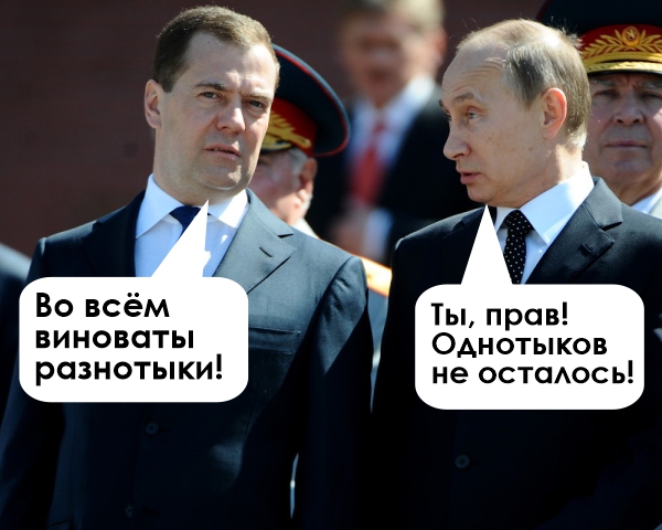 Медведев обвинил разнотык в бедах России