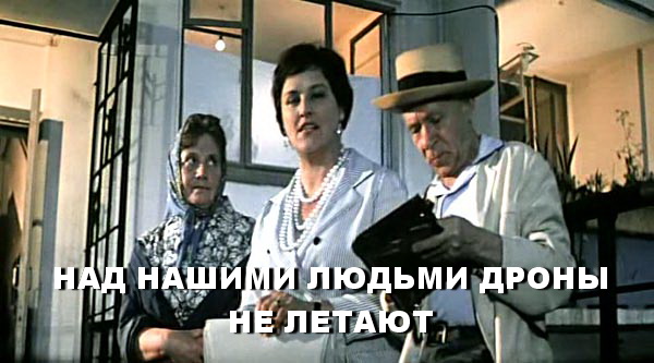 Бизнесмен сбил беспилотник, круживший над его домом в Новой Москве