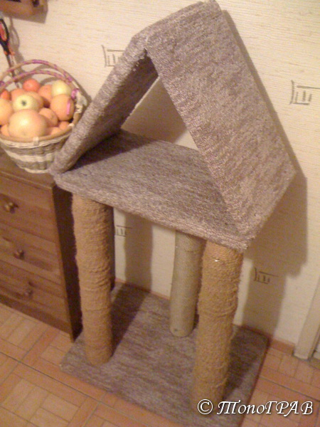 Дом для кота на скорую руку