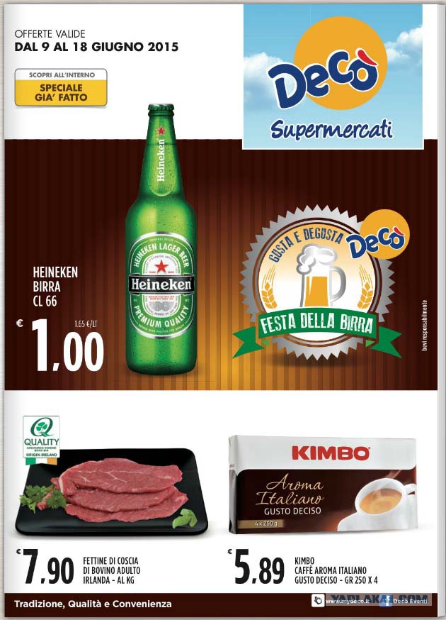 Цена на продукты в Италии 13.06.2015