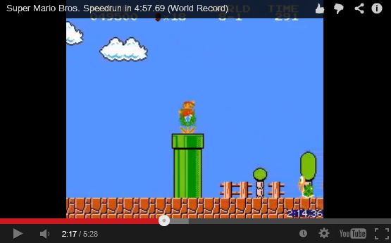 Самое быстрое прохождение Super Mario Bros