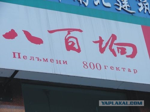 Нелепые вывески на русском в Китае