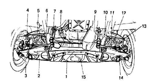 Передняя подвеска ваз 2105 схема с описанием