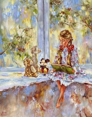 Живопись. Девочки и куклы