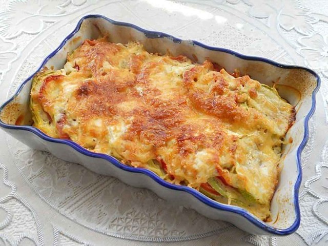Жареный кабачок.