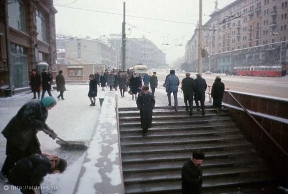 Москва зимой: давно минувшие годы