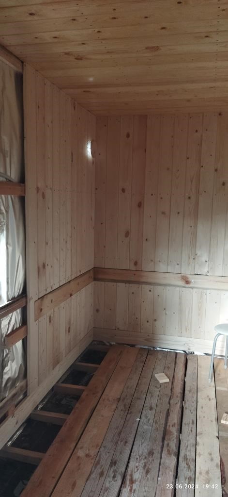 Дачный домик с баней часть 2