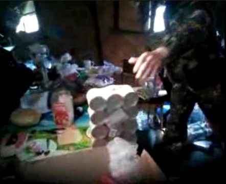 Последствия разграбления "Метро" в Донецке