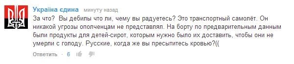Ополченцы сбили второй за день самолет