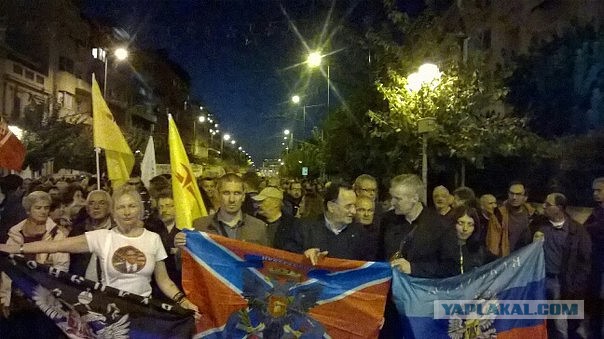 Греки протестуют против Киевских властей,