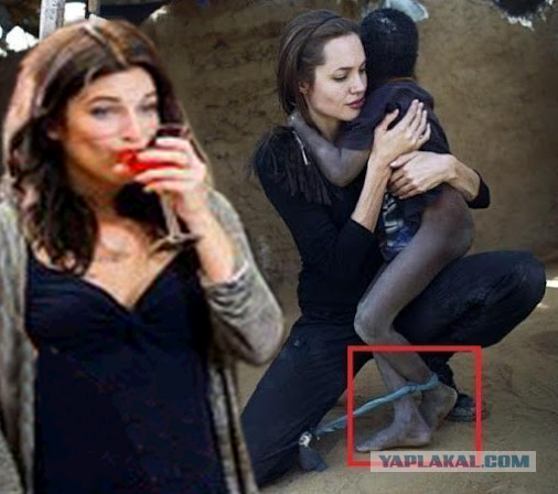 Анджелина Джоли делает умилительную фотосессию