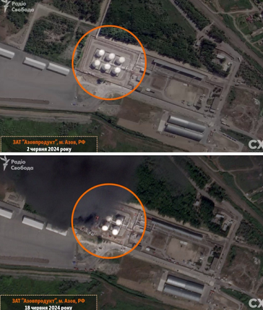 В Ростовской области дроны атаковали резервуары с нефтепродуктами, возник крупный пожар