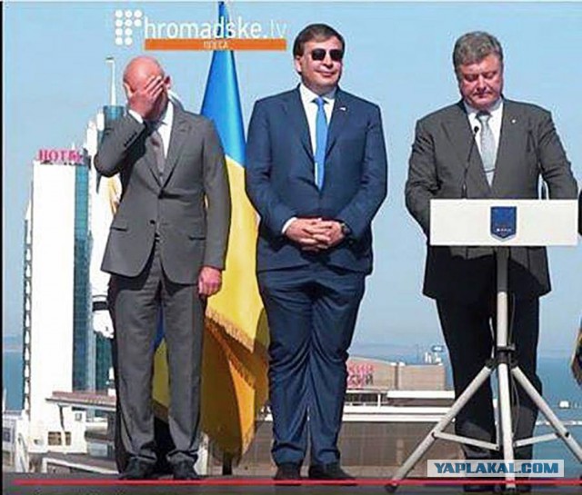 Саакашвили на пляже