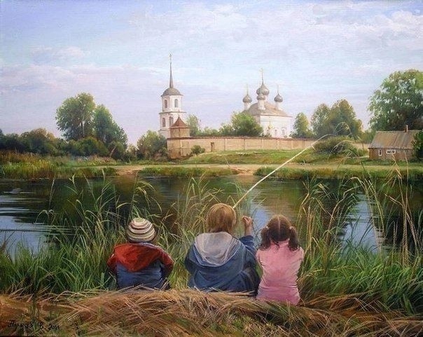 Теплые деревенские пейзажи