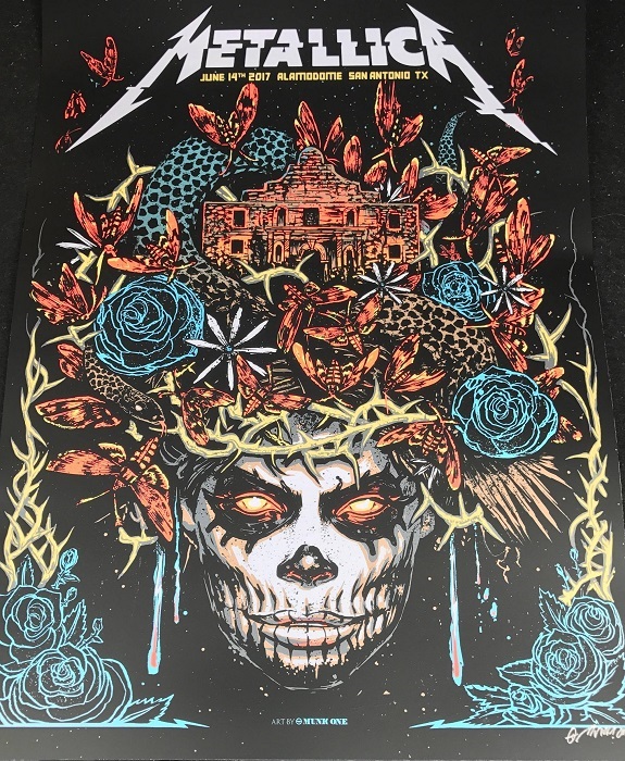 Концертные постеры от Metallica...