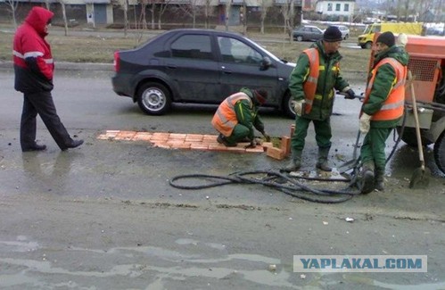 Нестандартный ремонт дорог